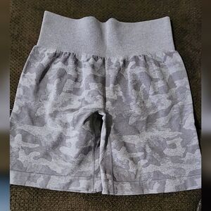 Gray Camouflage Shorts